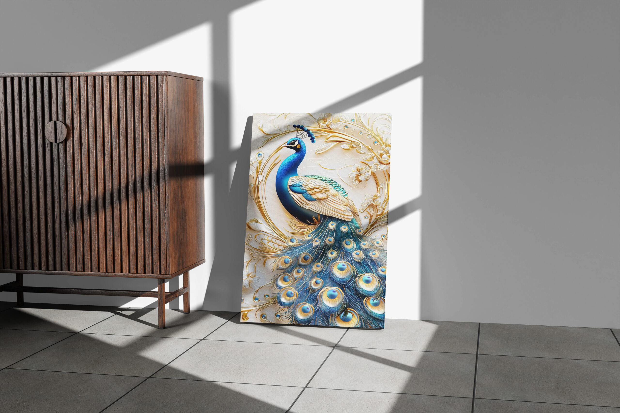 High-Quality Canvas Print Mockup Bundle | 4 Realistic PSD Templates